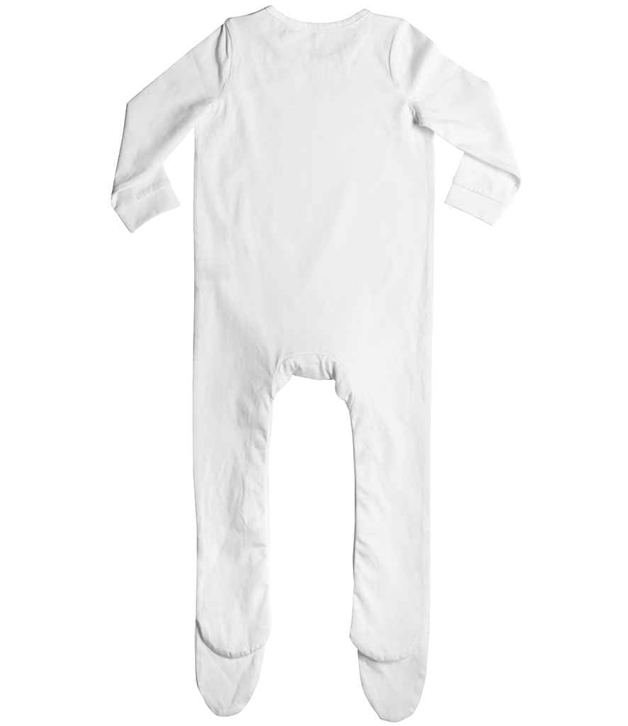 Larkwood Organic Baby Sleepsuit in by Larkwood — Custom branded clothing by Print Press, featuring premium embroidery produced in our specialist print lab in the UK.