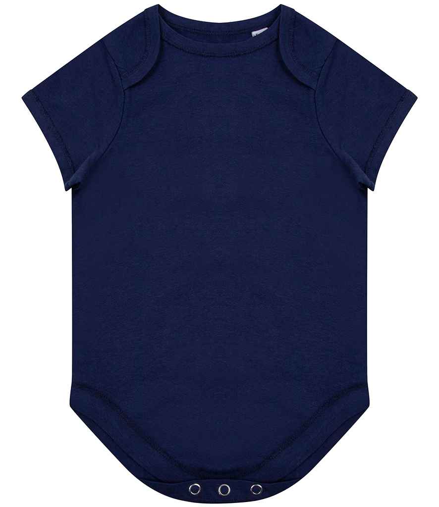 Larkwood Organic Baby Bodysuit in by Larkwood — Custom branded clothing by Print Press, featuring premium embroidery produced in our specialist print lab in the UK.