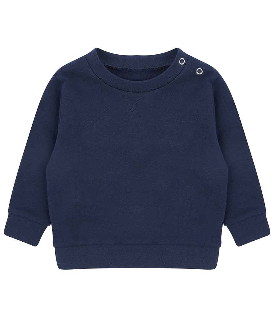 Larkwood Kids Sustainable Sweatshirt in Navy by Larkwood — Custom branded clothing by Print Press, featuring premium embroidery produced in our specialist print lab in the UK.