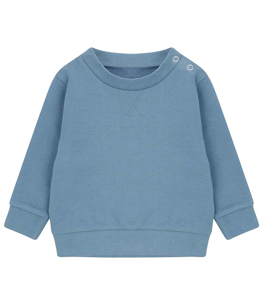 Larkwood Kids Sustainable Sweatshirt in by Larkwood — Custom branded clothing by Print Press, featuring premium embroidery produced in our specialist print lab in the UK.