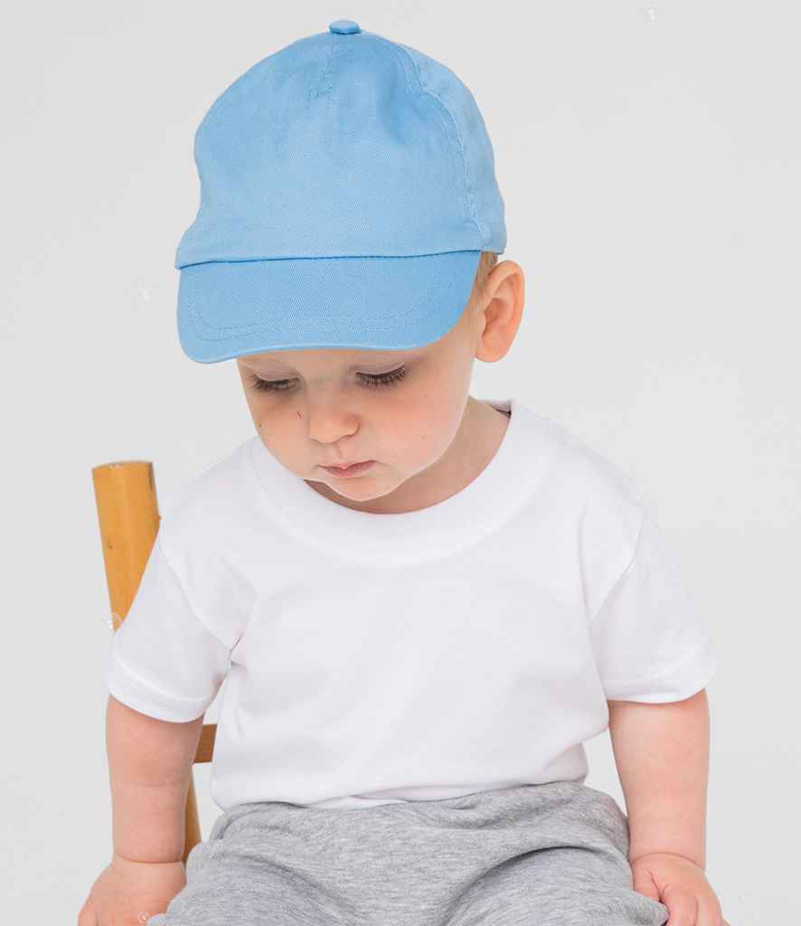 Larkwood Baby/Toddler Cap in Navy by Larkwood — Custom branded clothing by Print Press, featuring premium embroidery produced in our specialist print lab in the UK.
