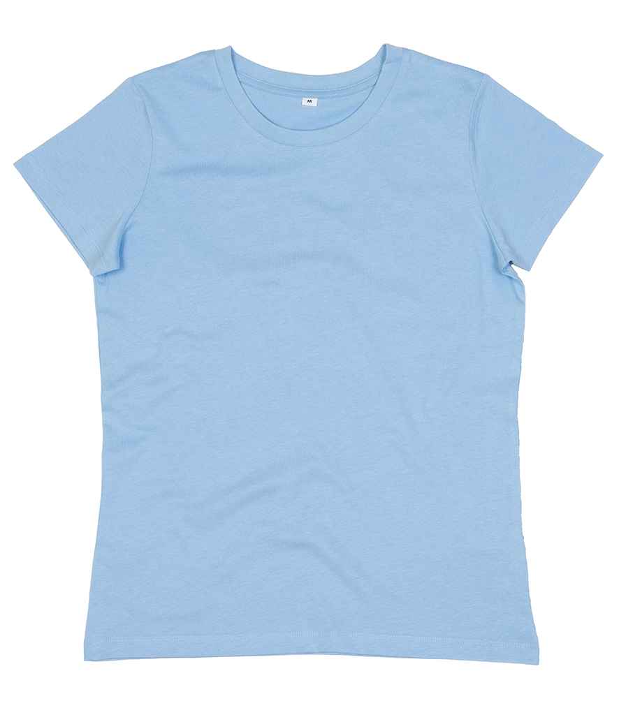 Mantis Ladies Essential T-Shirt in Sky Blue by Mantis — Custom branded clothing by Print Press, featuring premium embroidery produced in our specialist print lab in the UK.