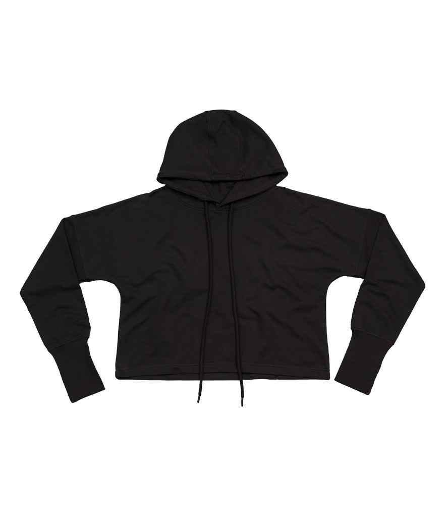 Mantis Ladies Cropped Hoodie in Black by Mantis — Custom branded clothing by Print Press, featuring premium embroidery produced in our specialist print lab in the UK.