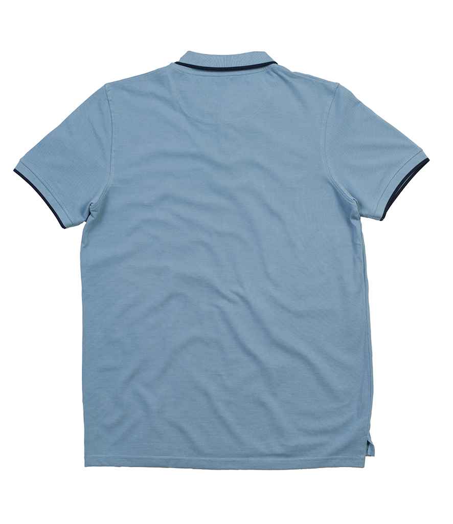 Mantis The Tipped Polo Shirt in by Mantis — Custom branded clothing by Print Press, featuring premium embroidery produced in our specialist print lab in the UK.