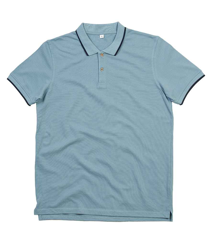 Mantis The Tipped Polo Shirt in by Mantis — Custom branded clothing by Print Press, featuring premium embroidery produced in our specialist print lab in the UK.