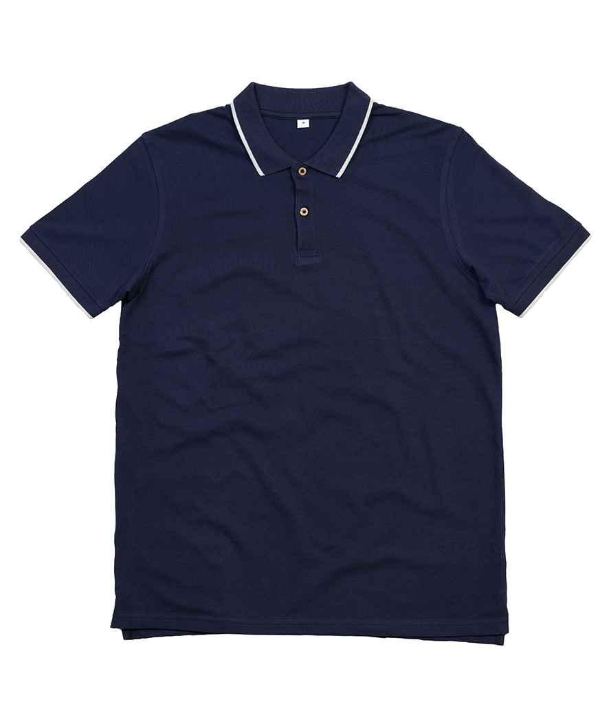 Mantis The Tipped Polo Shirt in by Mantis — Custom branded clothing by Print Press, featuring premium embroidery produced in our specialist print lab in the UK.