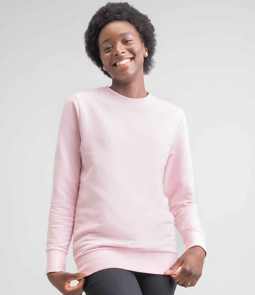 Mantis The Sweatshirt in Soft Pink by Mantis — Custom branded clothing by Print Press, featuring premium embroidery produced in our specialist print lab in the UK.