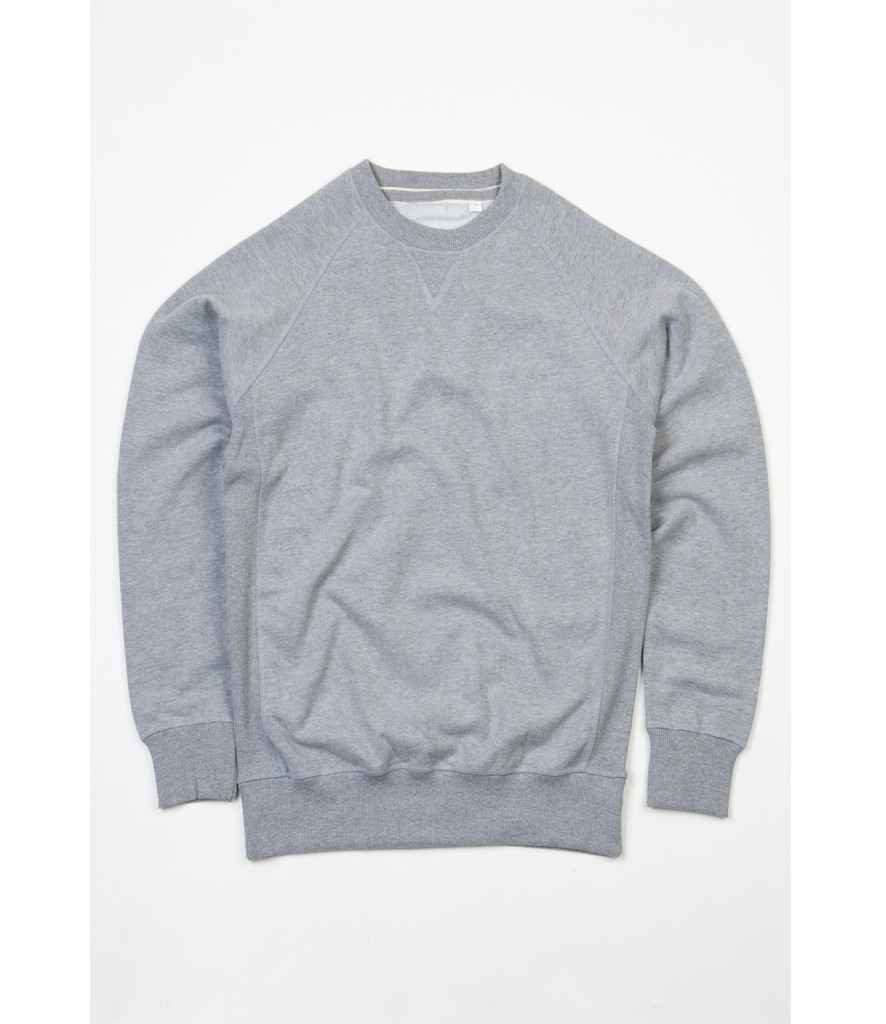 Superstar by Mantis Raglan Sweatshirt in Heather Grey by Superstar by Mantis — Custom branded clothing by Print Press, featuring premium embroidery produced in our specialist print lab in the UK.