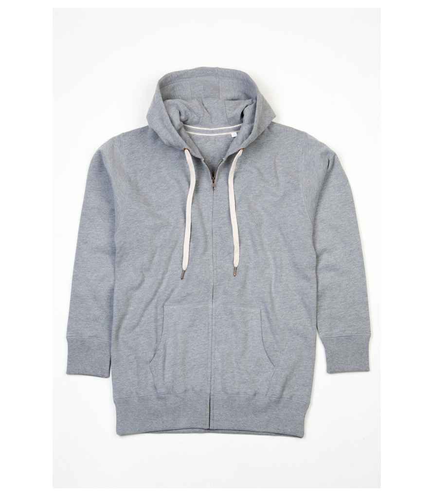 Superstar by Mantis Full Zip Hoodie in Heather Grey by Superstar by Mantis — Custom branded clothing by Print Press, featuring premium embroidery produced in our specialist print lab in the UK.