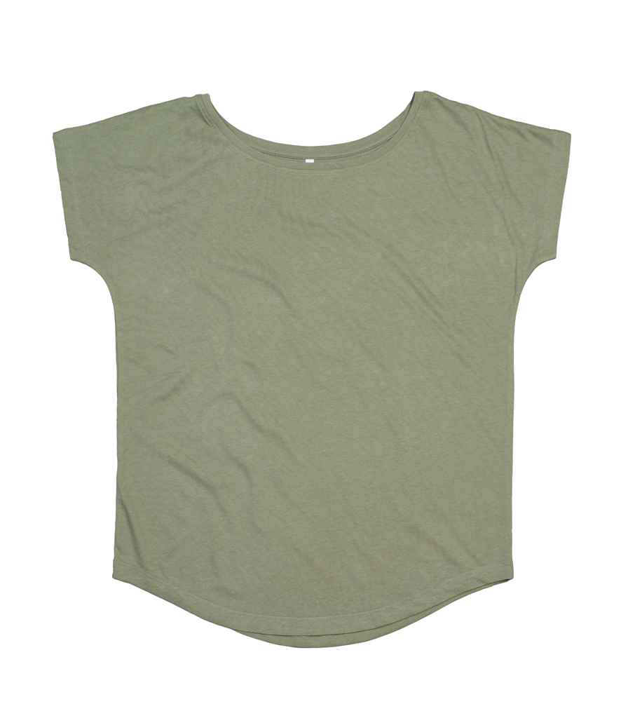 Mantis Ladies Loose Fit T-Shirt in Soft Olive by Mantis — Custom branded clothing by Print Press, featuring premium embroidery produced in our specialist print lab in the UK.