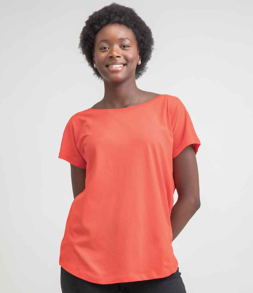 Mantis Ladies Loose Fit T-Shirt in Tomato by Mantis — Custom branded clothing by Print Press, featuring premium embroidery produced in our specialist print lab in the UK.
