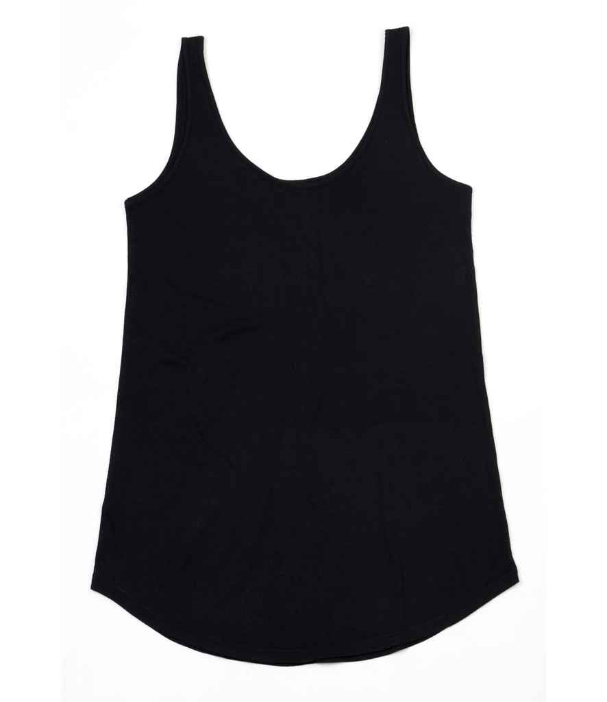 Mantis Ladies Loose Fit Vest in Black by Mantis — Custom branded clothing by Print Press, featuring premium embroidery produced in our specialist print lab in the UK.