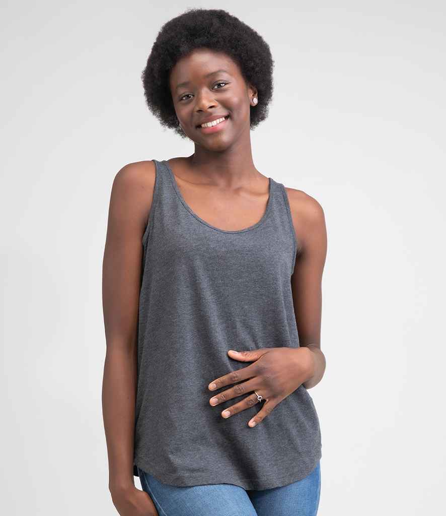 Mantis Ladies Loose Fit Vest in Charcoal Marl by Mantis — Custom branded clothing by Print Press, featuring premium embroidery produced in our specialist print lab in the UK.