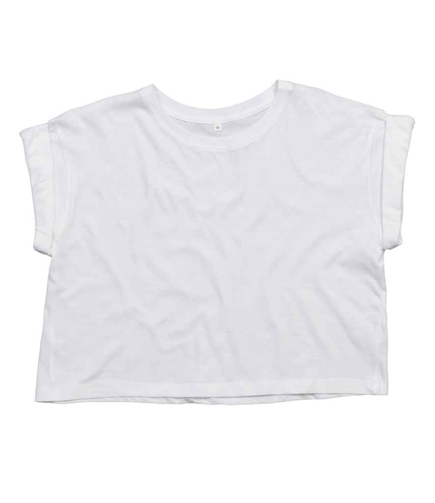 Mantis Ladies Organic Cropped T-Shirt in by Mantis — Custom branded clothing by Print Press, featuring premium embroidery produced in our specialist print lab in the UK.