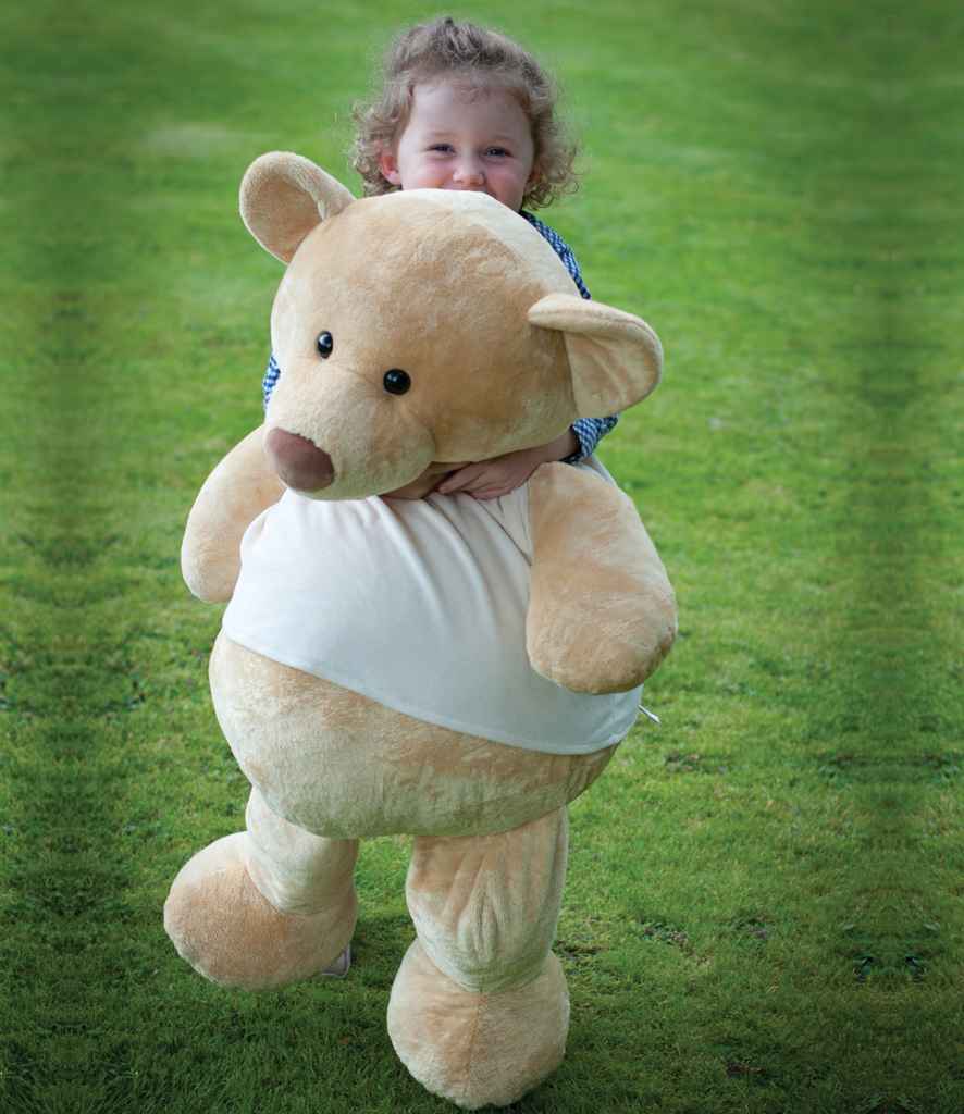 Mumbles Supersize Honey Bear in 3XL Honey by Mumbles — Custom branded clothing by Print Press, featuring premium embroidery produced in our specialist print lab in the UK.