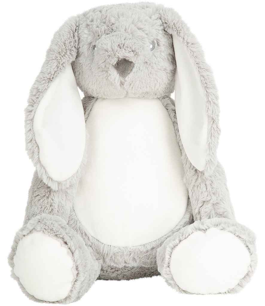 Mumbles Zippie Bunny in ONE Grey by Mumbles — Custom branded clothing by Print Press, featuring premium embroidery produced in our specialist print lab in the UK.