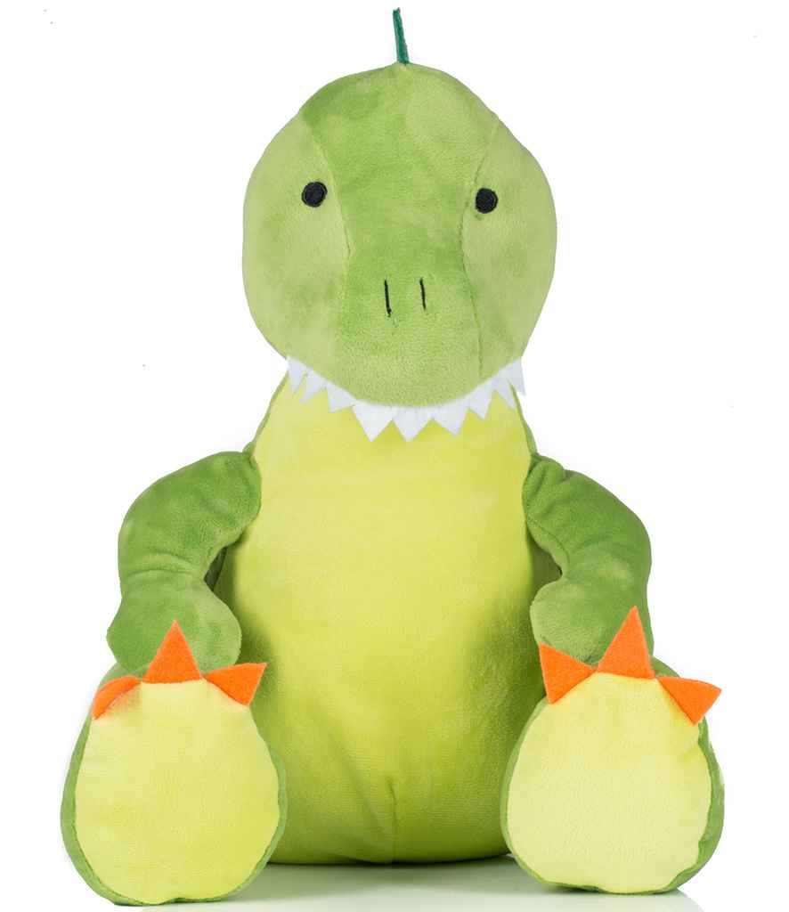 Mumbles Zippie Dinosaur in ONE Green by Mumbles — Custom branded clothing by Print Press, featuring premium embroidery produced in our specialist print lab in the UK.