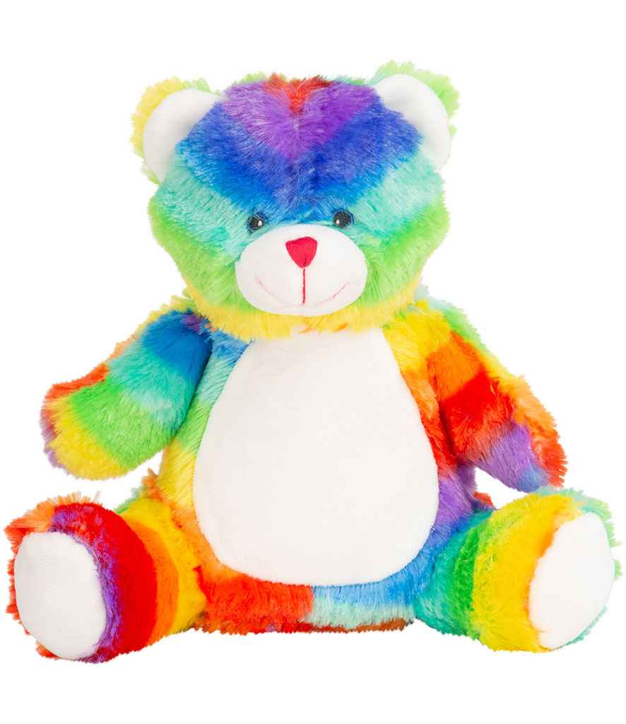 Mumbles Zippie Rainbow Bear in ONE Multi by Mumbles — Custom branded clothing by Print Press, featuring premium embroidery produced in our specialist print lab in the UK.