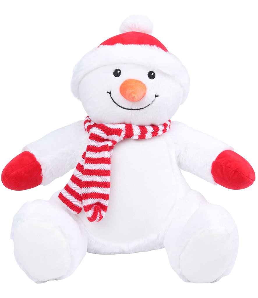 Mumbles Zippie Snowman in ONE White by Mumbles — Custom branded clothing by Print Press, featuring premium embroidery produced in our specialist print lab in the UK.