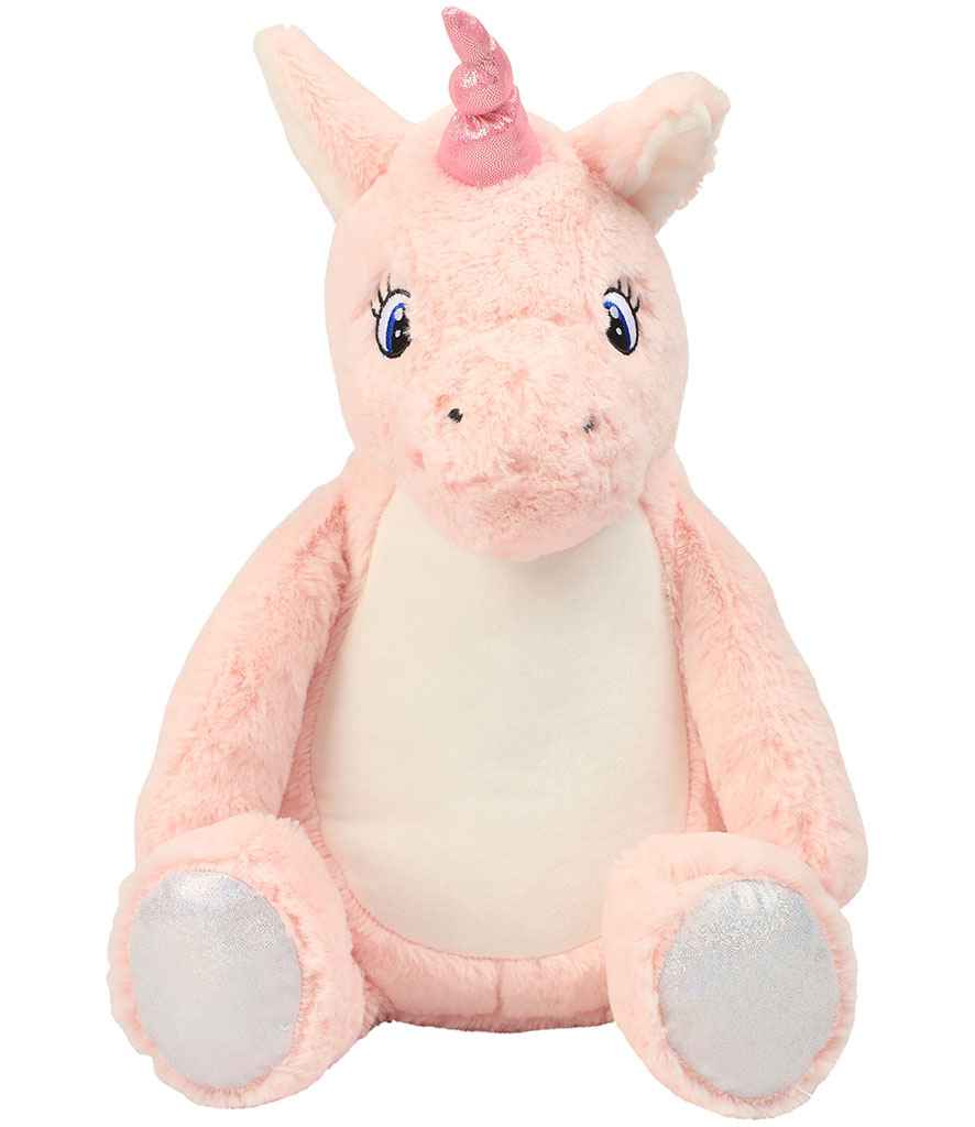 Mumbles Pink Zippie Unicorn in ONE Pink by Mumbles — Custom branded clothing by Print Press, featuring premium embroidery produced in our specialist print lab in the UK.