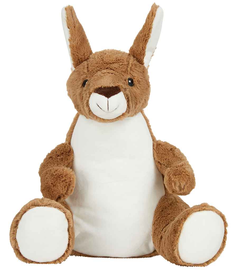 Mumbles Zippie Kangaroo in ONE Mid Brown by Mumbles — Custom branded clothing by Print Press, featuring premium embroidery produced in our specialist print lab in the UK.