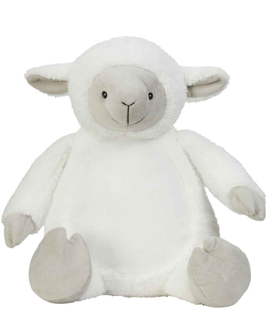 Mumbles Zippie Lamb in ONE Cream by Mumbles — Custom branded clothing by Print Press, featuring premium embroidery produced in our specialist print lab in the UK.