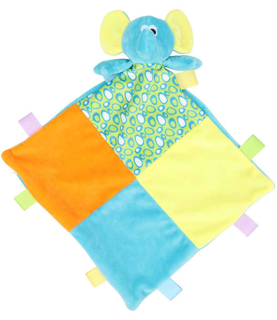 Mumbles Comforter with Rattle in ONE Multi by Mumbles — Custom branded clothing by Print Press, featuring premium embroidery produced in our specialist print lab in the UK.