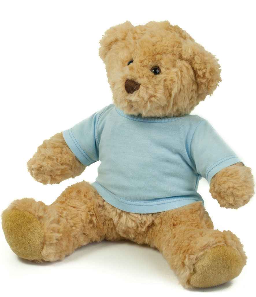 Mumbles Teddy T-Shirt in M Baby Blue by Mumbles — Custom branded clothing by Print Press, featuring premium embroidery produced in our specialist print lab in the UK.