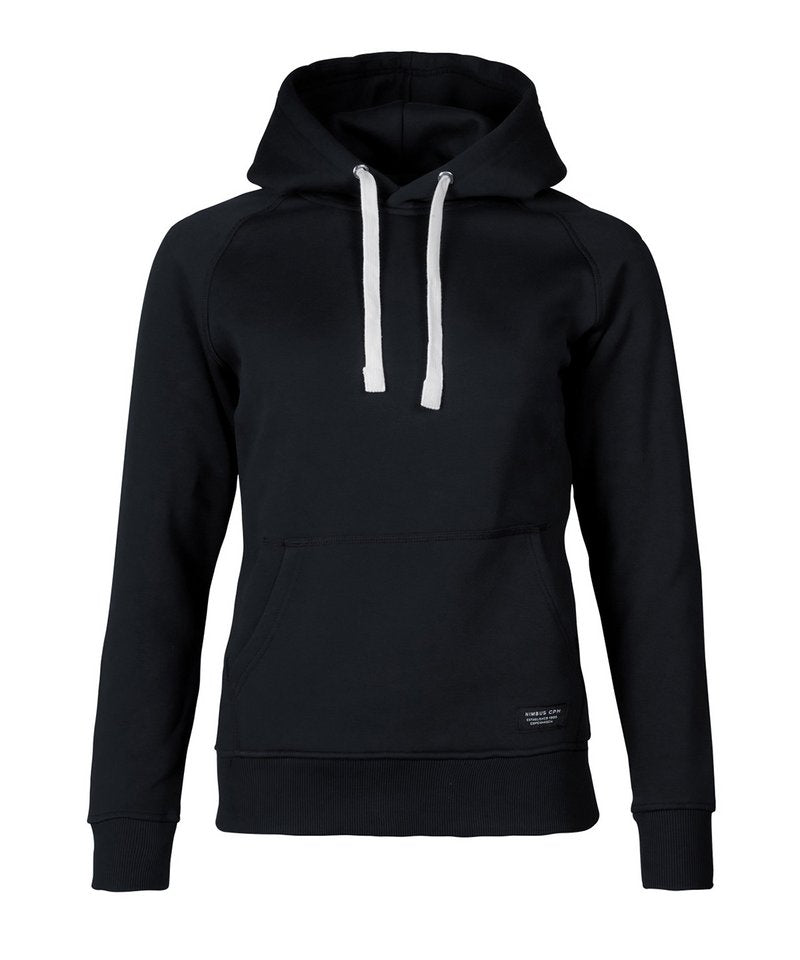 Women's Brownsville Sweatshirt in Black by Nimbus — Custom branded clothing by Print Press, featuring premium embroidery produced in our specialist print lab in the UK.