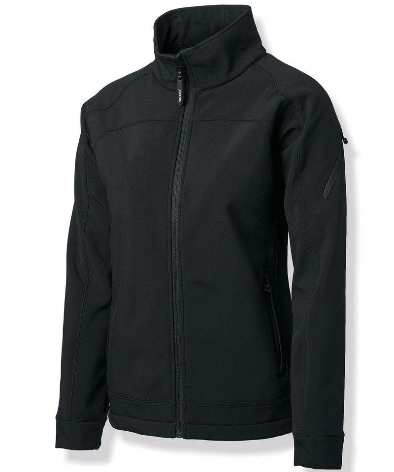 Women's Duxbury Softshell in Black by Nimbus — Custom branded clothing by Print Press, featuring premium embroidery produced in our specialist print lab in the UK.