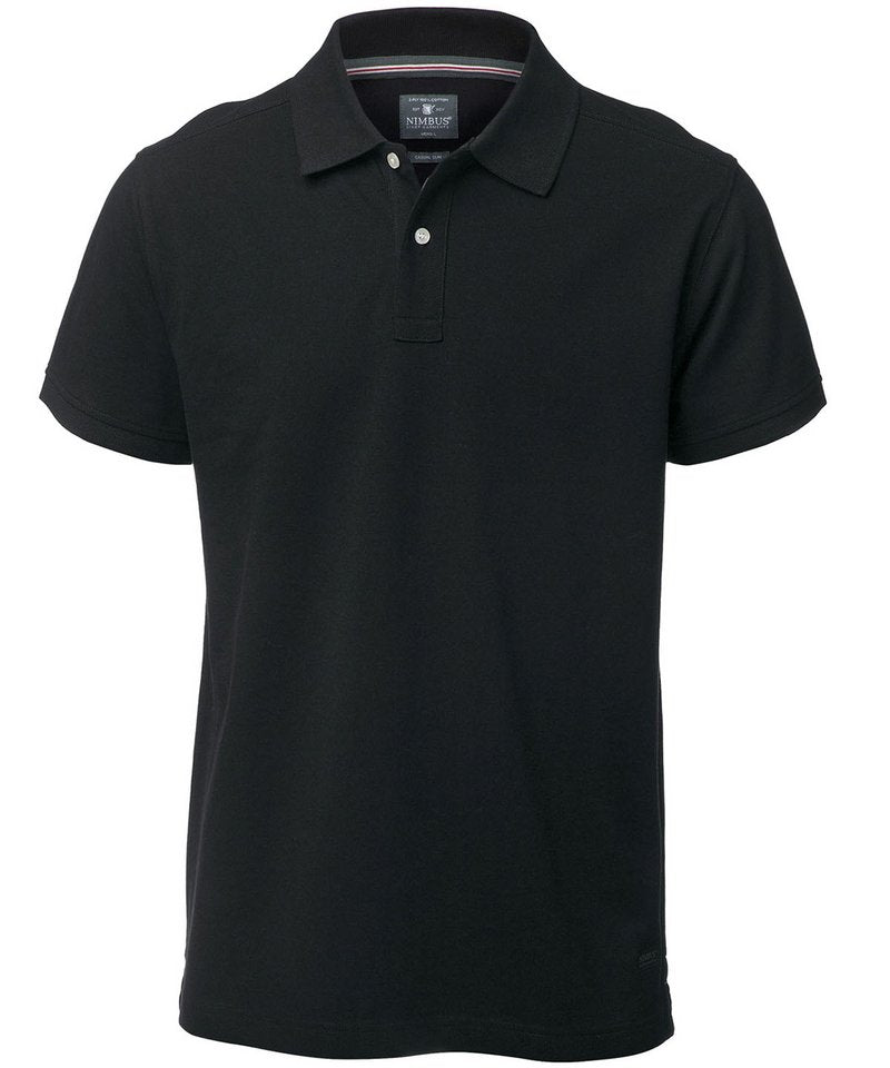 Yale Polo in Black by Nimbus — Custom branded clothing by Print Press, featuring premium embroidery produced in our specialist print lab in the UK.