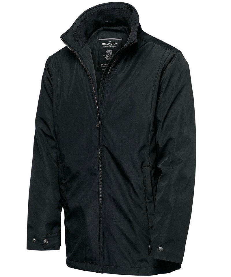 Bellington Jacket in Black by Nimbus — Custom branded clothing by Print Press, featuring premium embroidery produced in our specialist print lab in the UK.