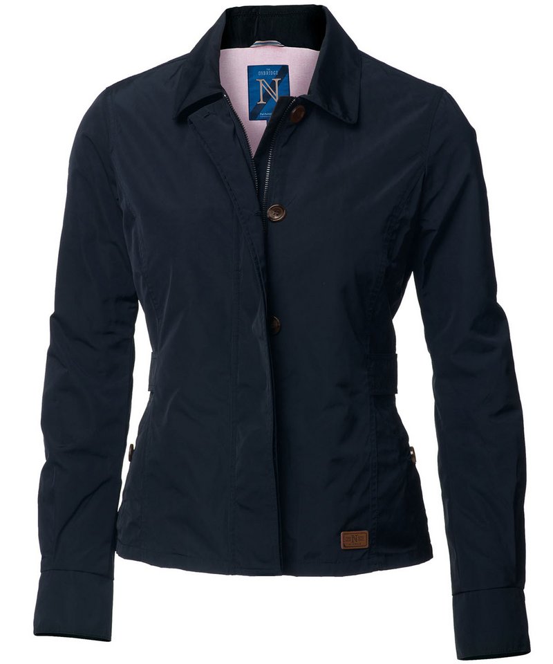 Women's Oxbridge Jacket in Navy by Nimbus — Custom branded clothing by Print Press, featuring premium embroidery produced in our specialist print lab in the UK.
