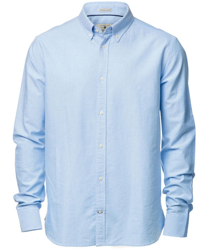 Rochester Oxford Shirt in Light Blue by Nimbus — Custom branded clothing by Print Press, featuring premium embroidery produced in our specialist print lab in the UK.