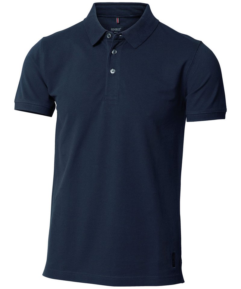 Harvard Stretch Deluxe Polo Shirt in Navy by Nimbus — Custom branded clothing by Print Press, featuring premium embroidery produced in our specialist print lab in the UK.