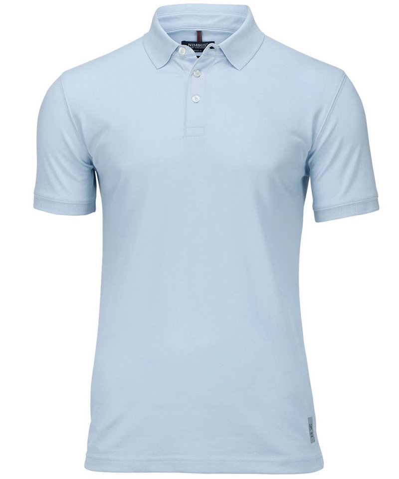 Harvard Stretch Deluxe Polo Shirt in Sky Blue by Nimbus — Custom branded clothing by Print Press, featuring premium embroidery produced in our specialist print lab in the UK.