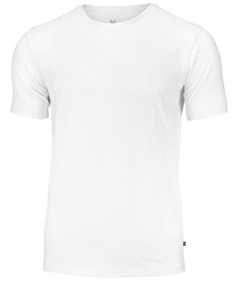 Montauk Essential Tee in White by Nimbus — Custom branded clothing by Print Press, featuring premium embroidery produced in our specialist print lab in the UK.