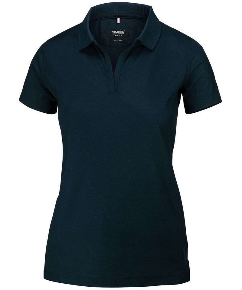 Women's Clearwater Polo in Navy by Nimbus — Custom branded clothing by Print Press, featuring premium embroidery produced in our specialist print lab in the UK.