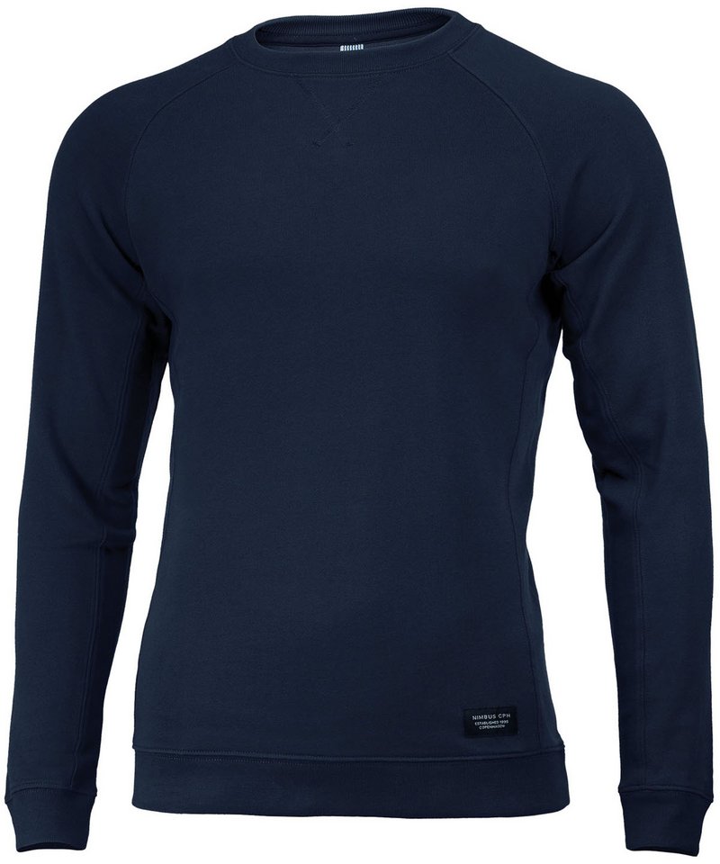 Newport Sweatshirt in Navy by Nimbus — Custom branded clothing by Print Press, featuring premium embroidery produced in our specialist print lab in the UK.