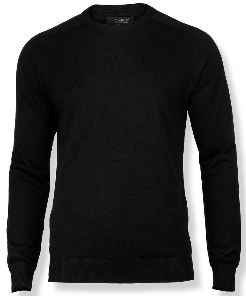 Richmond Knit in Black by Nimbus — Custom branded clothing by Print Press, featuring premium embroidery produced in our specialist print lab in the UK.