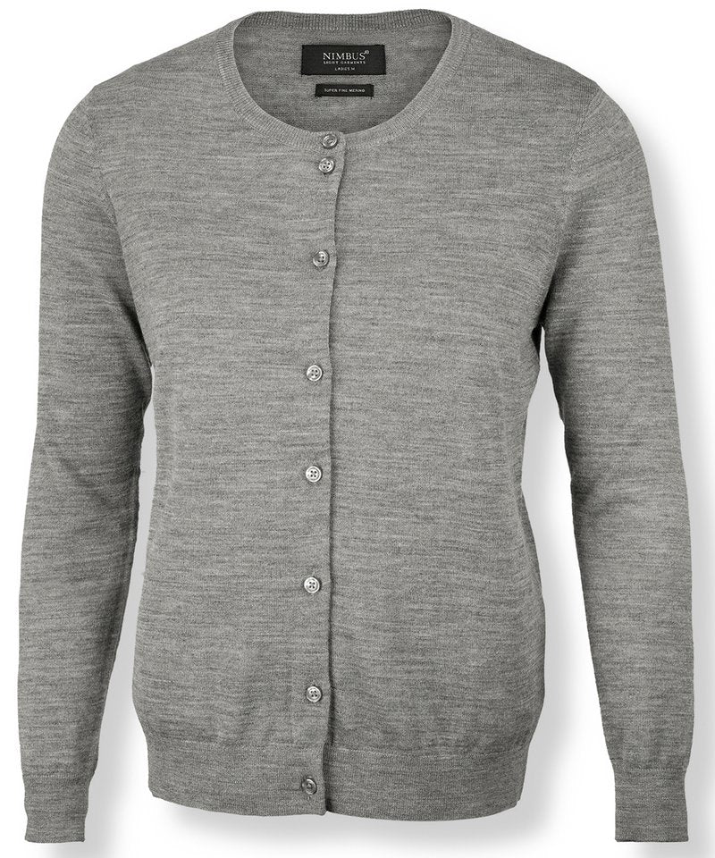 Women's Phoenix Knit in Grey Melange by Nimbus — Custom branded clothing by Print Press, featuring premium embroidery produced in our specialist print lab in the UK.
