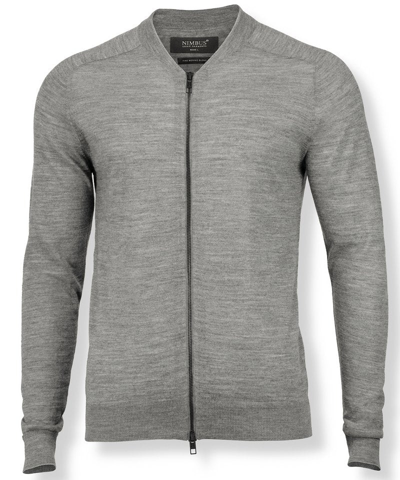 Phoenix Knit in Grey Melange by Nimbus — Custom branded clothing by Print Press, featuring premium embroidery produced in our specialist print lab in the UK.