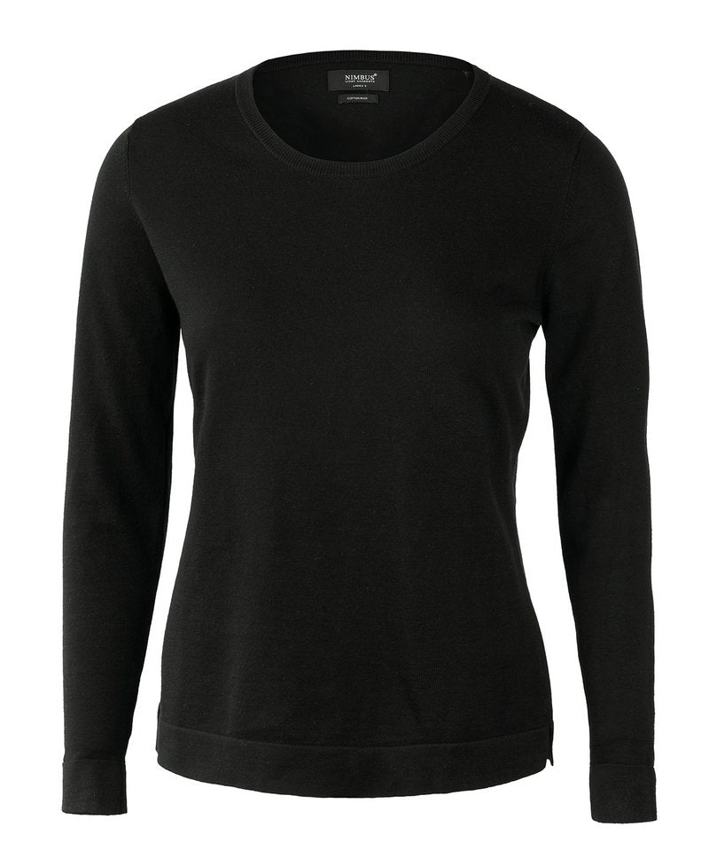 Women's Brighton Knit in Black by Nimbus — Custom branded clothing by Print Press, featuring premium embroidery produced in our specialist print lab in the UK.