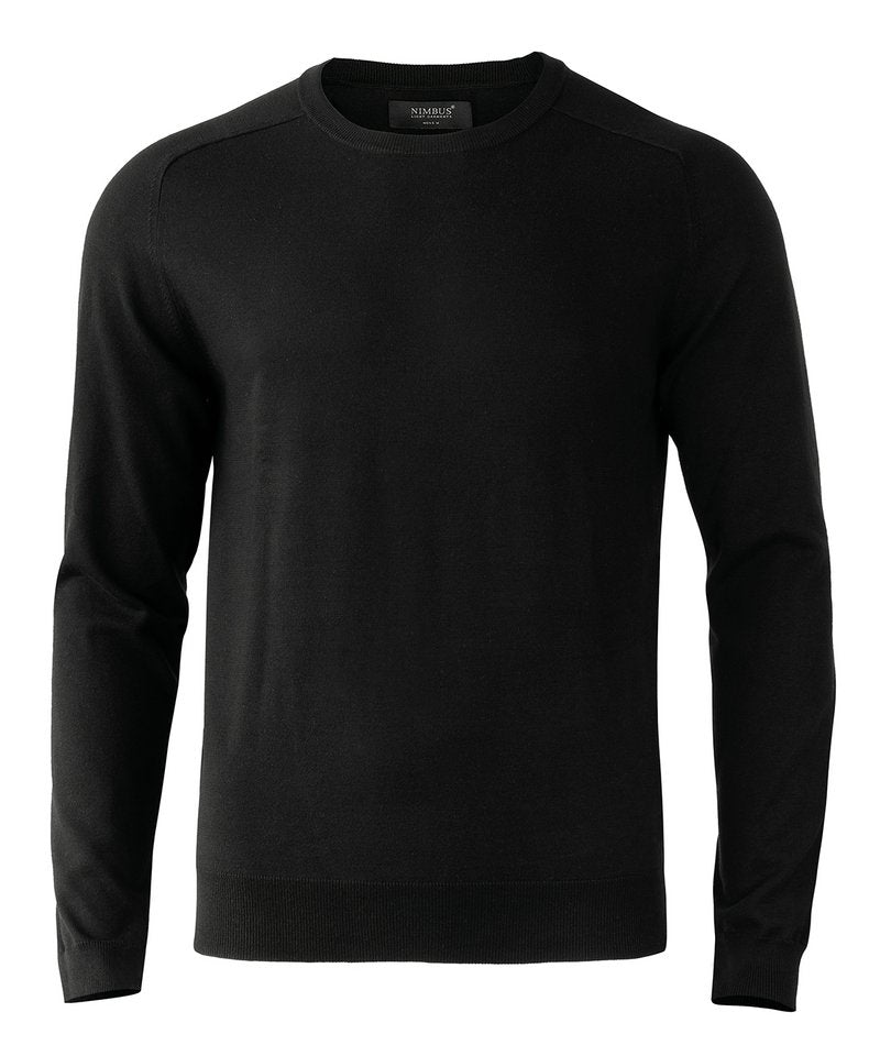 Brighton Knit in Black by Nimbus — Custom branded clothing by Print Press, featuring premium embroidery produced in our specialist print lab in the UK.