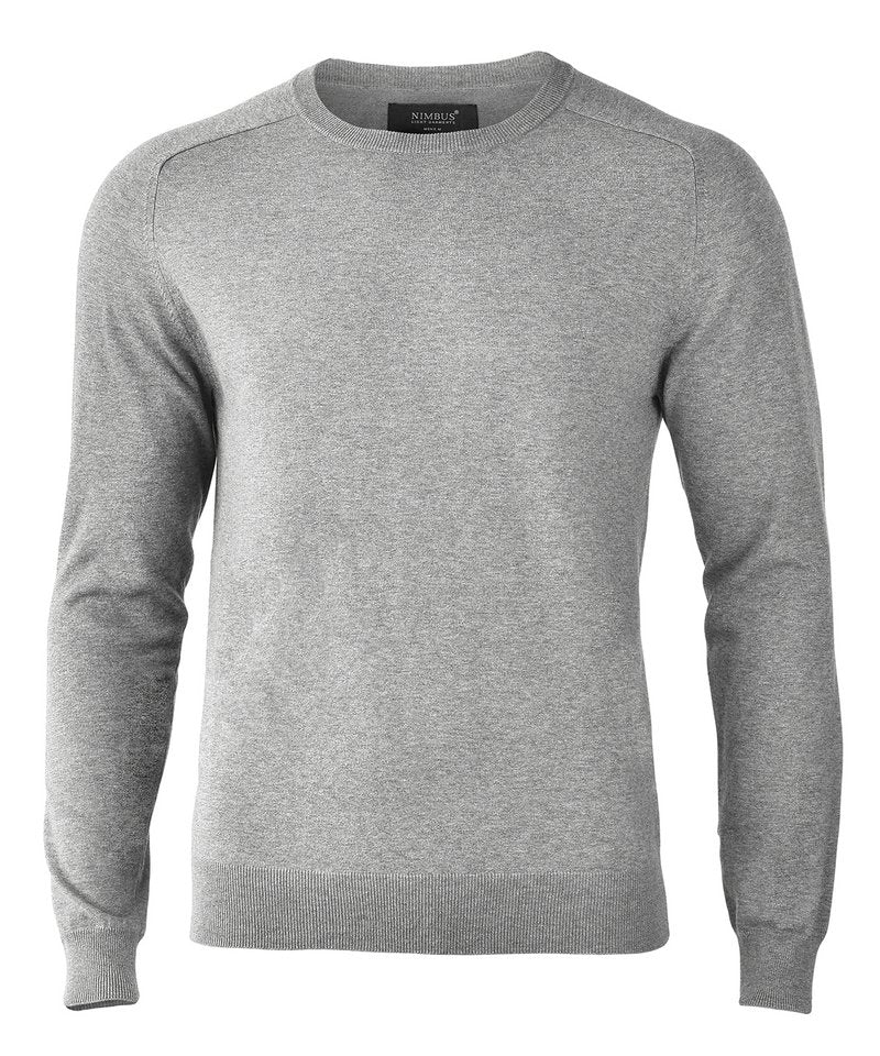 Brighton Knit in Grey Melange by Nimbus — Custom branded clothing by Print Press, featuring premium embroidery produced in our specialist print lab in the UK.