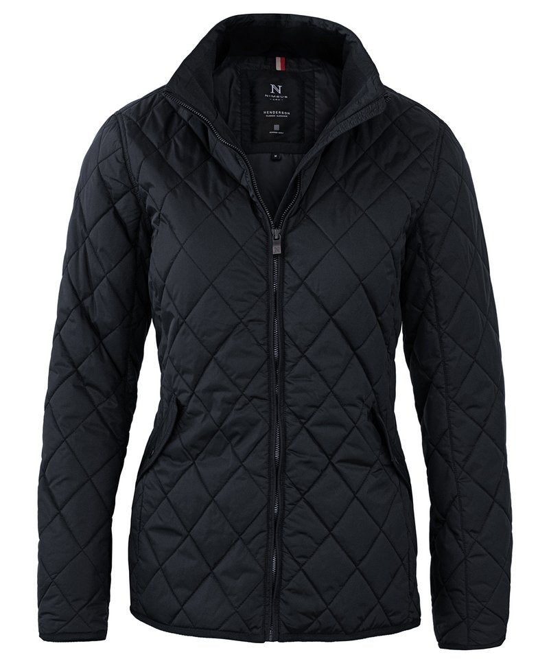 Women's Henderson Jacket in Midnight Blue by Nimbus — Custom branded clothing by Print Press, featuring premium embroidery produced in our specialist print lab in the UK.