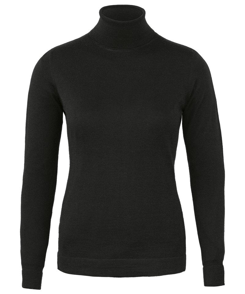 Women's Chester Knit in Black by Nimbus — Custom branded clothing by Print Press, featuring premium embroidery produced in our specialist print lab in the UK.