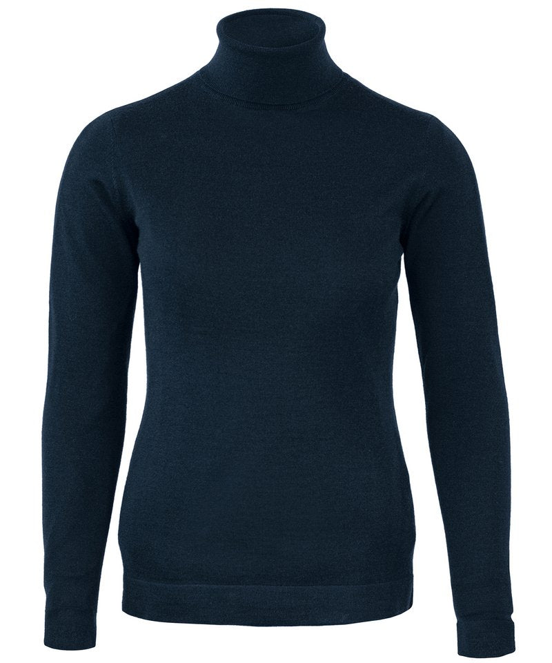 Women's Chester Knit in Navy by Nimbus — Custom branded clothing by Print Press, featuring premium embroidery produced in our specialist print lab in the UK.