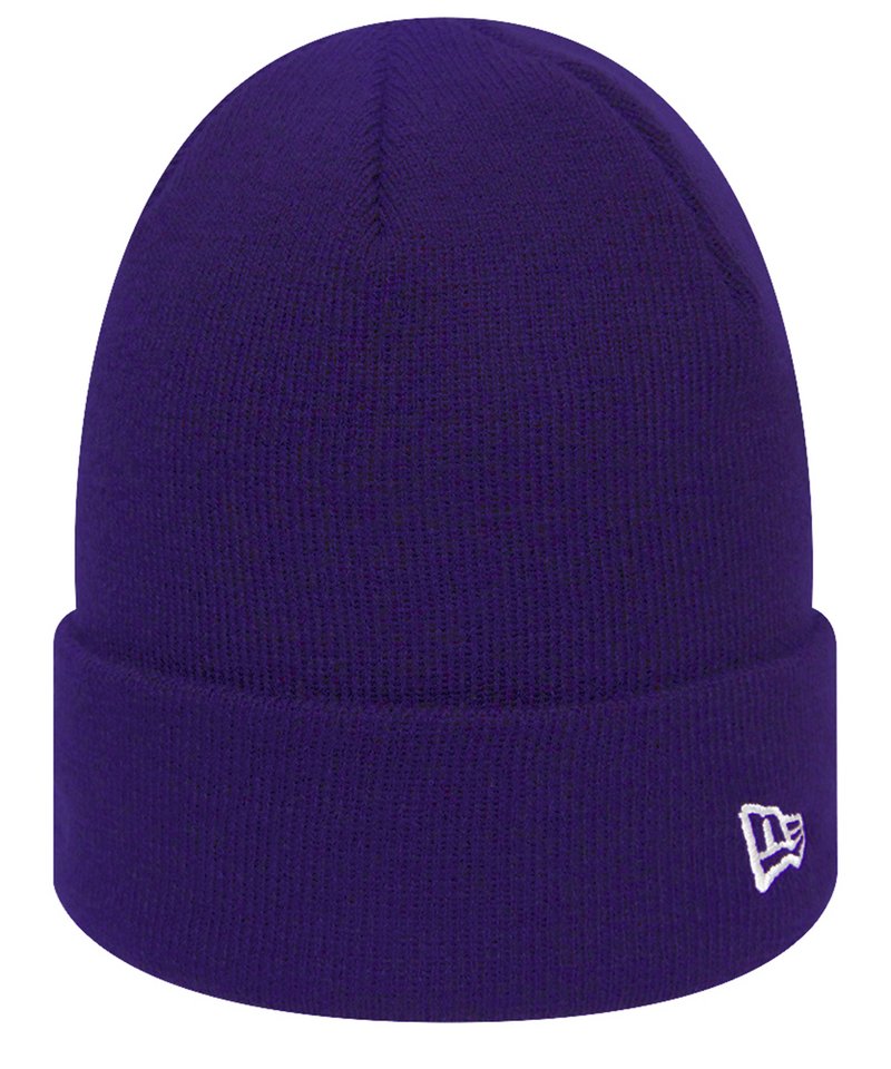 New Era Flag Knit Beanie in One size True Purple by New Era — Custom branded clothing by Print Press, featuring premium embroidery produced in our specialist print lab in the UK.