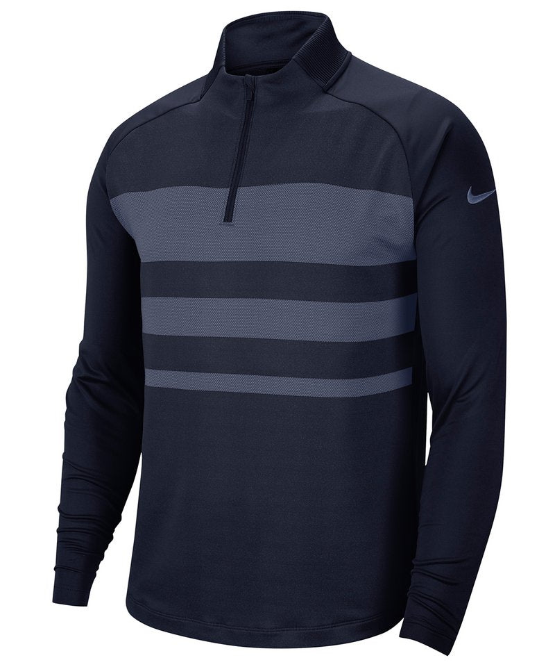Nike Dry Vapor Top Half Zip in Obsidian Blue Diffused Blue by Nike — Custom branded clothing by Print Press, featuring premium embroidery produced in our specialist print lab in the UK.